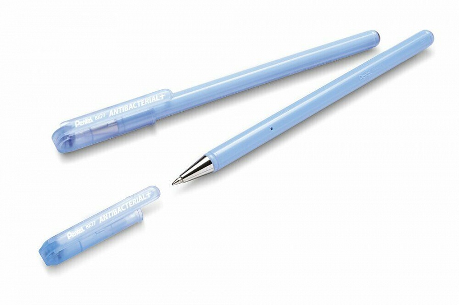 Pentel Superb Antibatterico Blu a Sfera Penna 0.7mm - Iso 22196